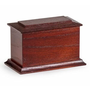 Arun Wooden Casket - Mahogany Finish - XS, S, M, L, XL sizes
