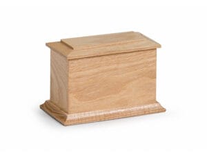 Arun Wooden Casket - Natural Finish - XS, S, M, L, XL sizes