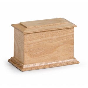 Arun Wooden Casket - Natural Finish - XS, S, M, L, XL sizes