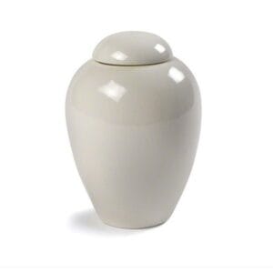 Serenity Glazed Urn in White - XS, M, L, XL sizes