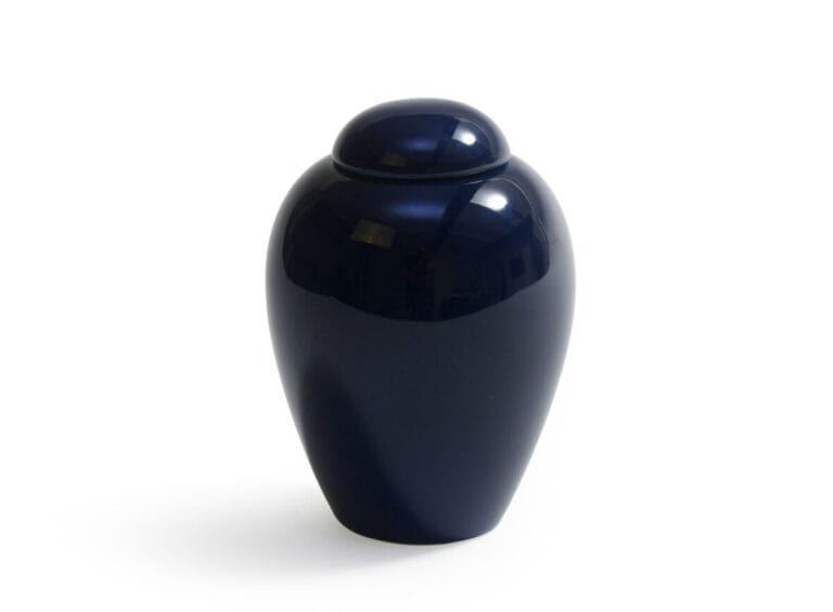 Serenity Glazed Urn in White - XS, M, L, XL sizes