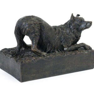 Border Collie Resin Urn