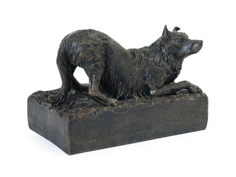 Border Collie Resin Urn